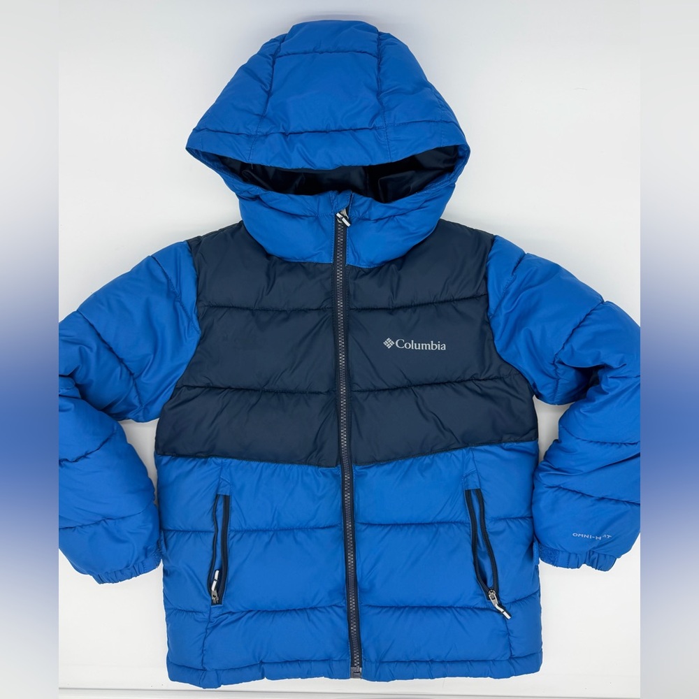 Columbia Omni Boys Pike Lake II Insulated Puffer Jacket - Blue/Navy - Size S (8)